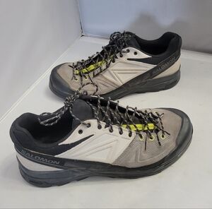 Salomon X-ALP LTR Leather Black Castlerock  Women's Size 12 Mens Size 11